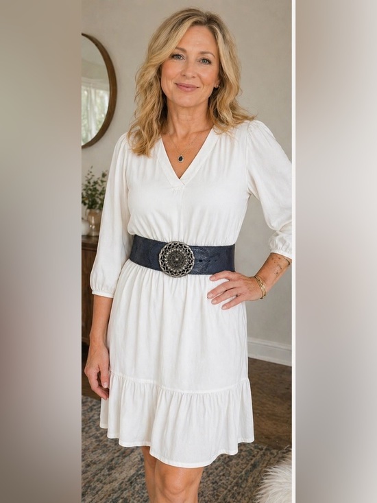 Chico's Accessories - Chicos Navy Leather Belt